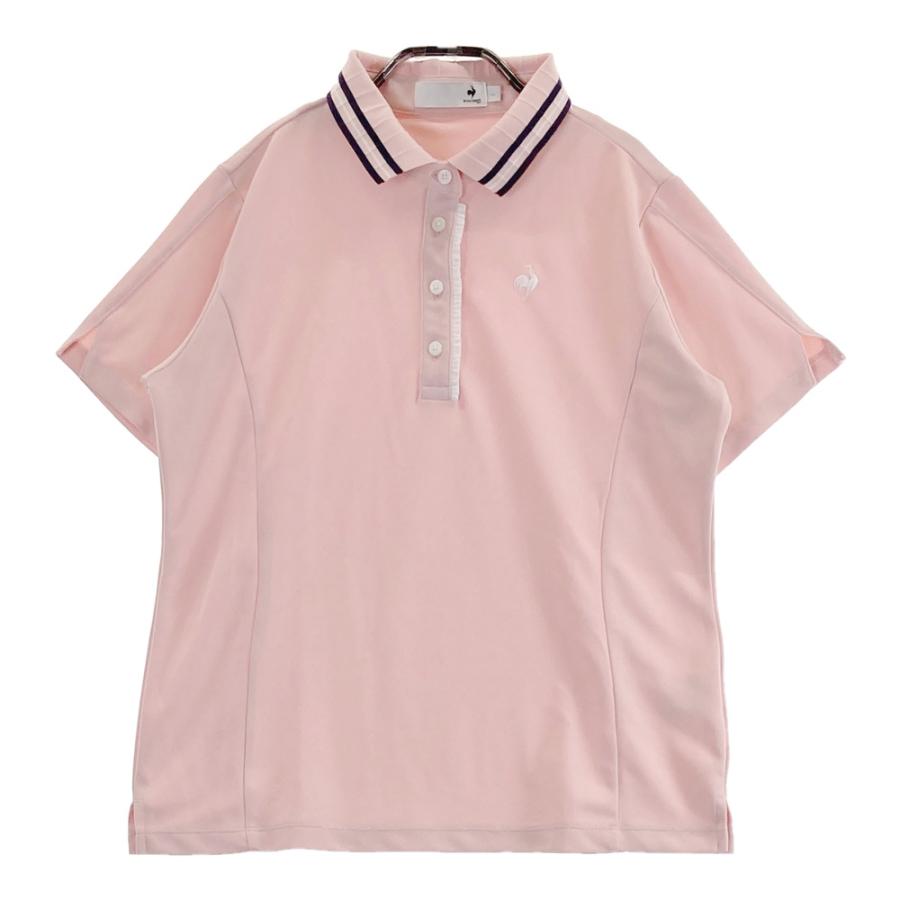 LE COQ GOLF ルコックゴルフ 半袖ポロシャツ ピンク系 LL ゴルフウェア