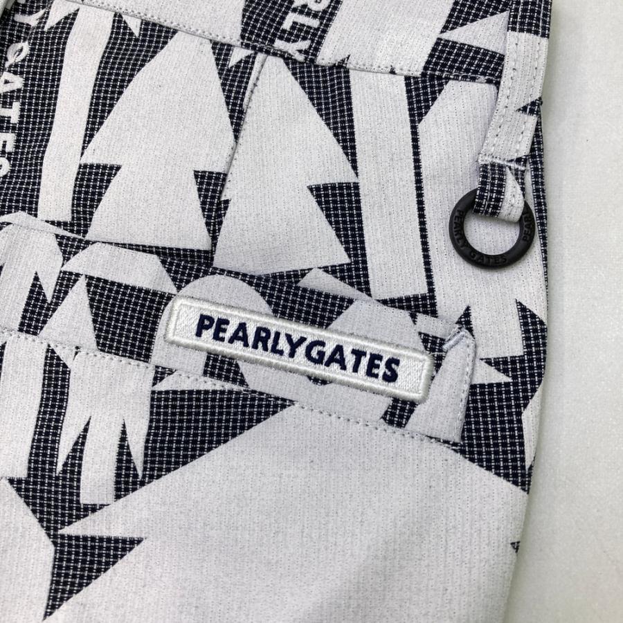 サイズ：00 PEARLY GATES パーリーゲイツ 2022年 055-2131508 ストレッチパンツ 矢印総柄 ネイビー系 [240101506885] ゴルフウェア レディース ストスト PEARLY GATES（パーリーゲイツ） 2022年 055-2131508 ストレッチパンツ