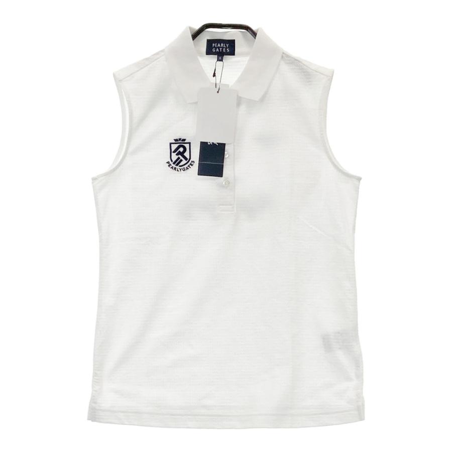 PEARLY GATES - パーリーゲイツ  ノースリーブワッペンポロシャツ PEARLY GATES パーリーゲイツ ノースリーブポロシャツ ワッペン