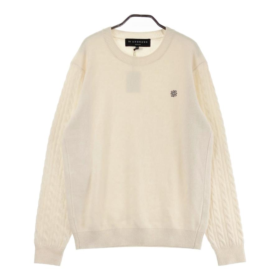 【セント・アンドリュース】レディース用クルーネックニット　カシミアセーター St ANDREWS 【美品】ST ANDREWS セントアンドリュース クルーネック