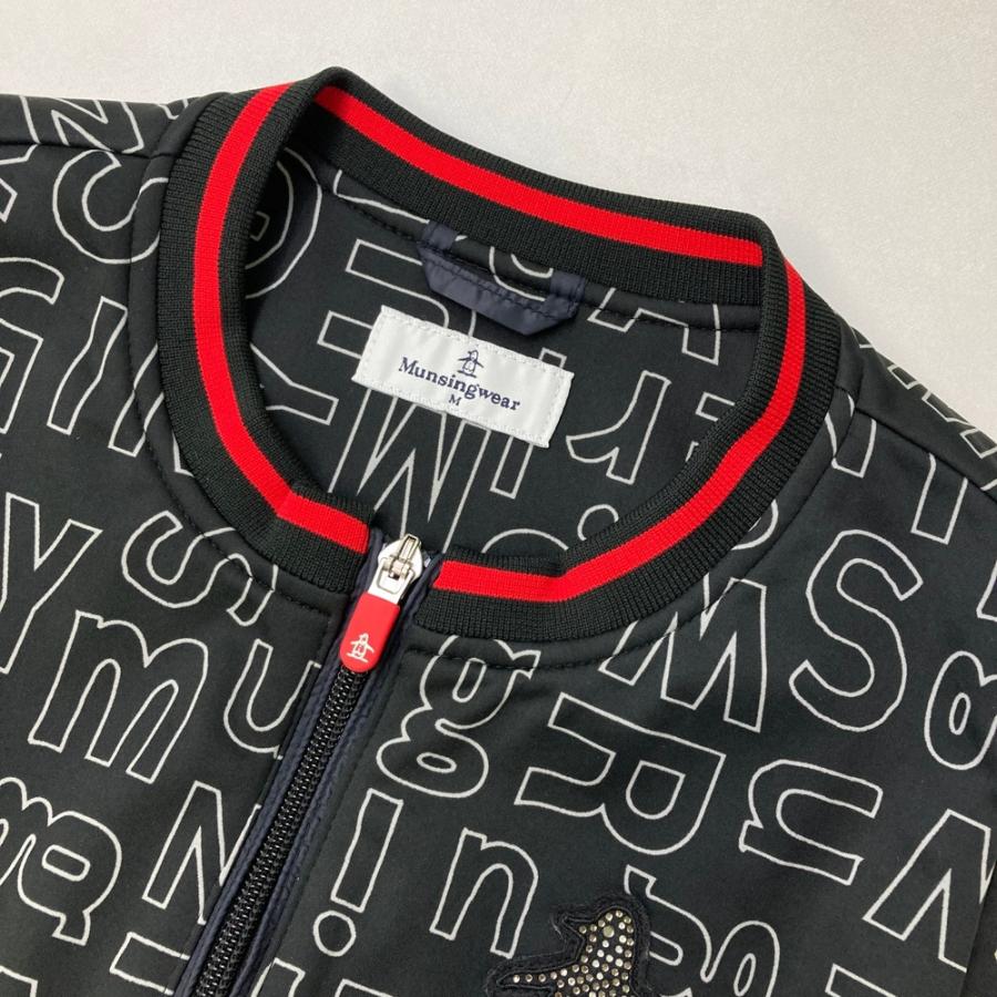 週末値下げ！美品！マンシングウェア　中綿ワンピース　Mサイズ MUNSING WEAR マンシングウェア SL7875 中綿切替 フルジップ