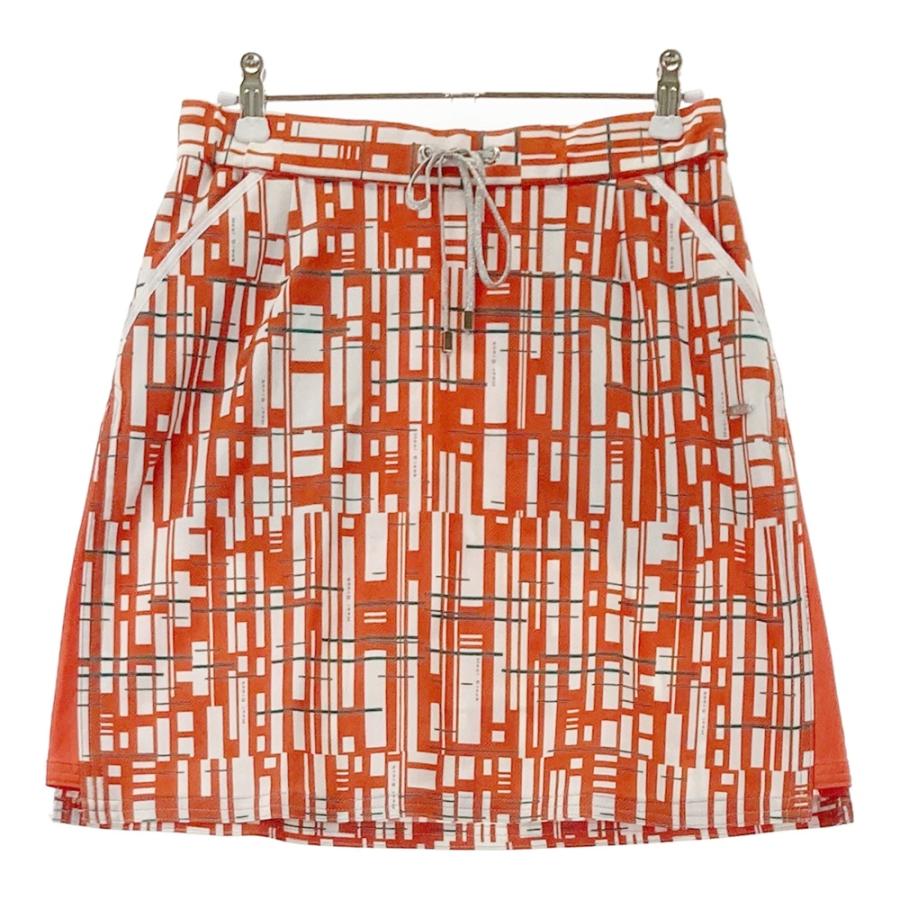 新品】HEAL CREEK ヒールクリーク ストレッチスカート 総柄 オレンジ系