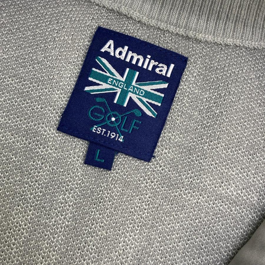 2点まとめAdmiral ニット切替中綿ジャケット　☆美品☆ ADMIRAL アドミラル 中綿切替 ニット ジップジャケット 総柄 グレー系