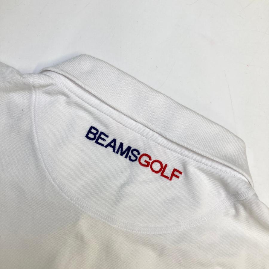 BEAMS GOLF ビームスゴルフ 半袖ポロシャツ ホワイト系 L ゴルフ