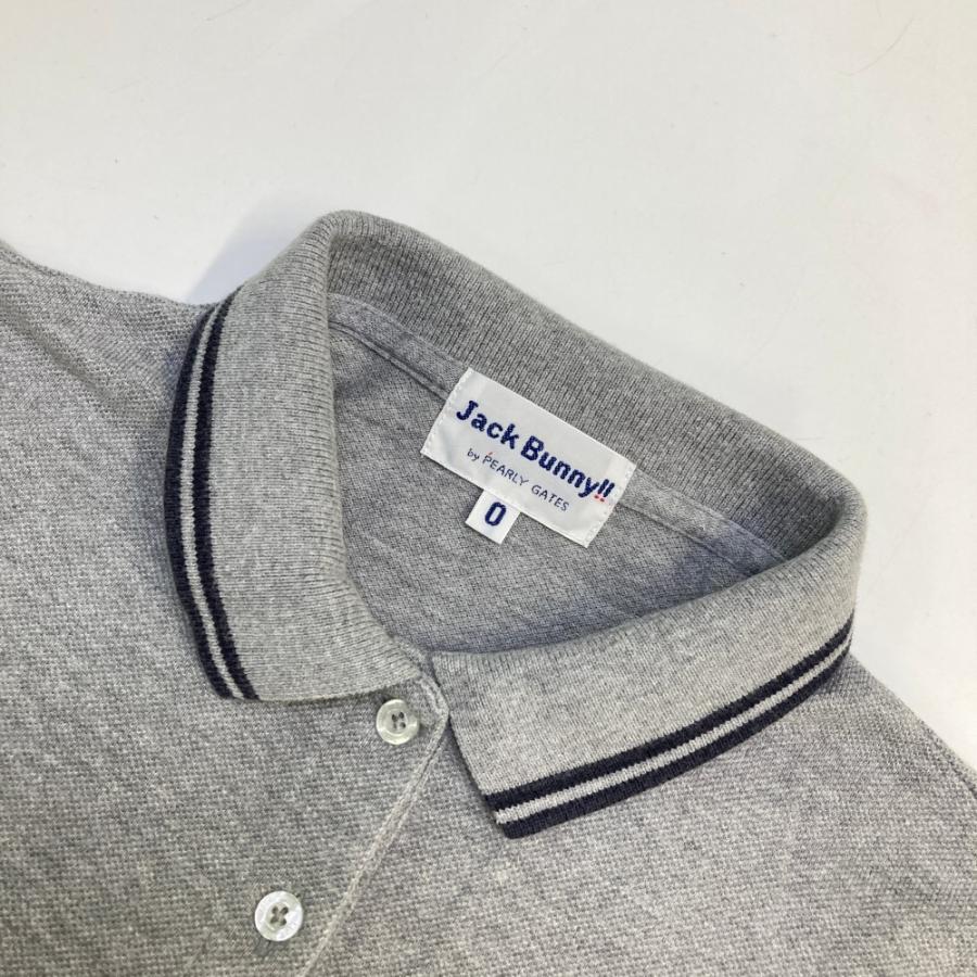 JACK BUNNY ジャックバニー 半袖ポロシャツ グレー系 0 ゴルフウェア
