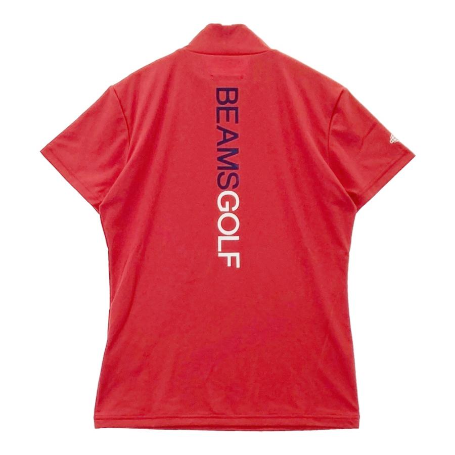 BEAMS GOLF ビームスゴルフ ハイネック 半袖Tシャツ ロゴプリント