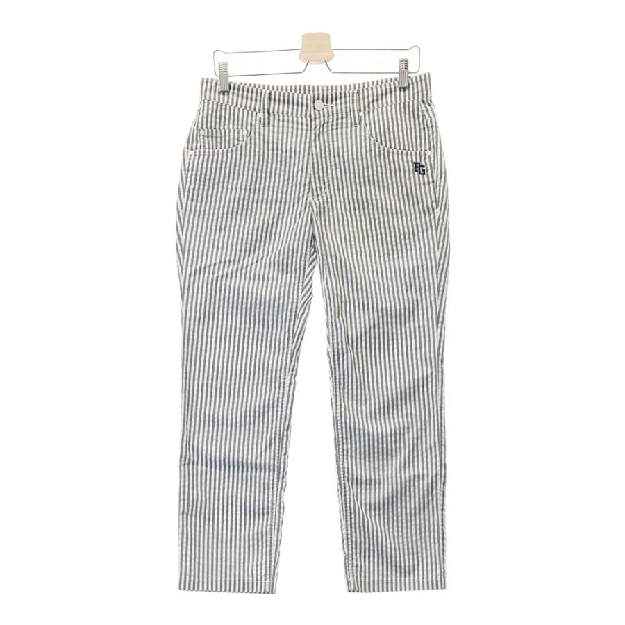 PEARLY GATES ストライプ サイズ4 PEARLY GATES パーリーゲイツ ロングパンツ ストライプ グレー系