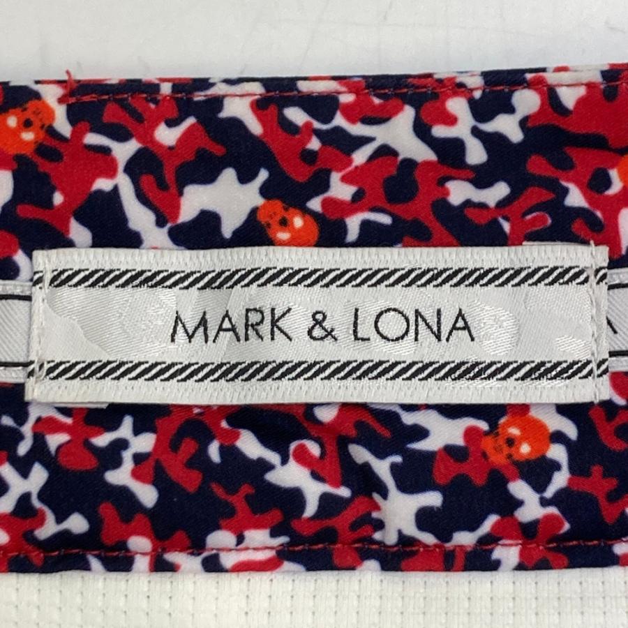 MARK\u0026LONA マークアンドロナ  裏地付 スカート 総柄 レッド系 L ゴルフウェア レディースの画像