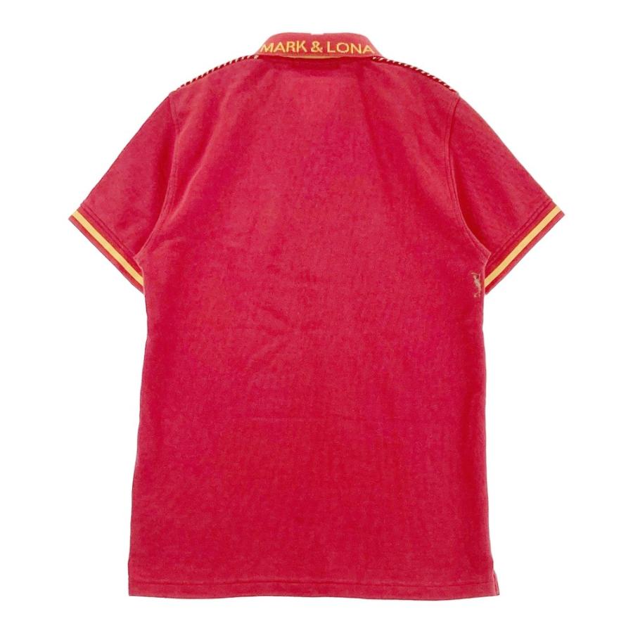 MARK＆LONA マークアンドロナ 半袖ポロシャツ レッド MARK & LONA マークアンドロナ 半袖ポロシャツ 赤 MARK&LONA