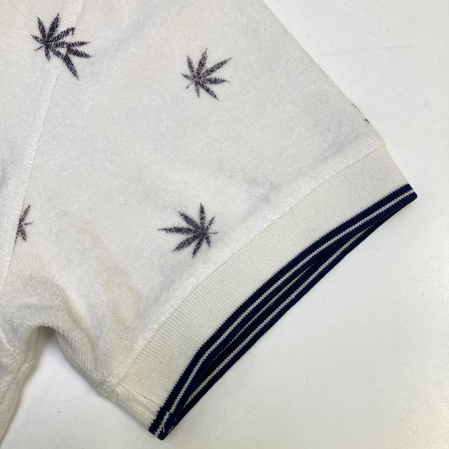 MARK&LONA マークアンドロナ 半袖ポロシャツ パイル地 総柄