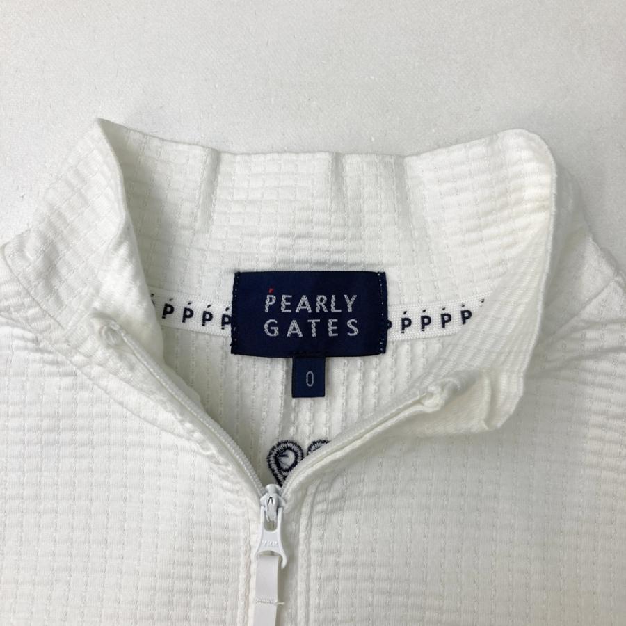 パーリーゲイツ ハーフジップ シャツ ホワイト 0 ゴルフ