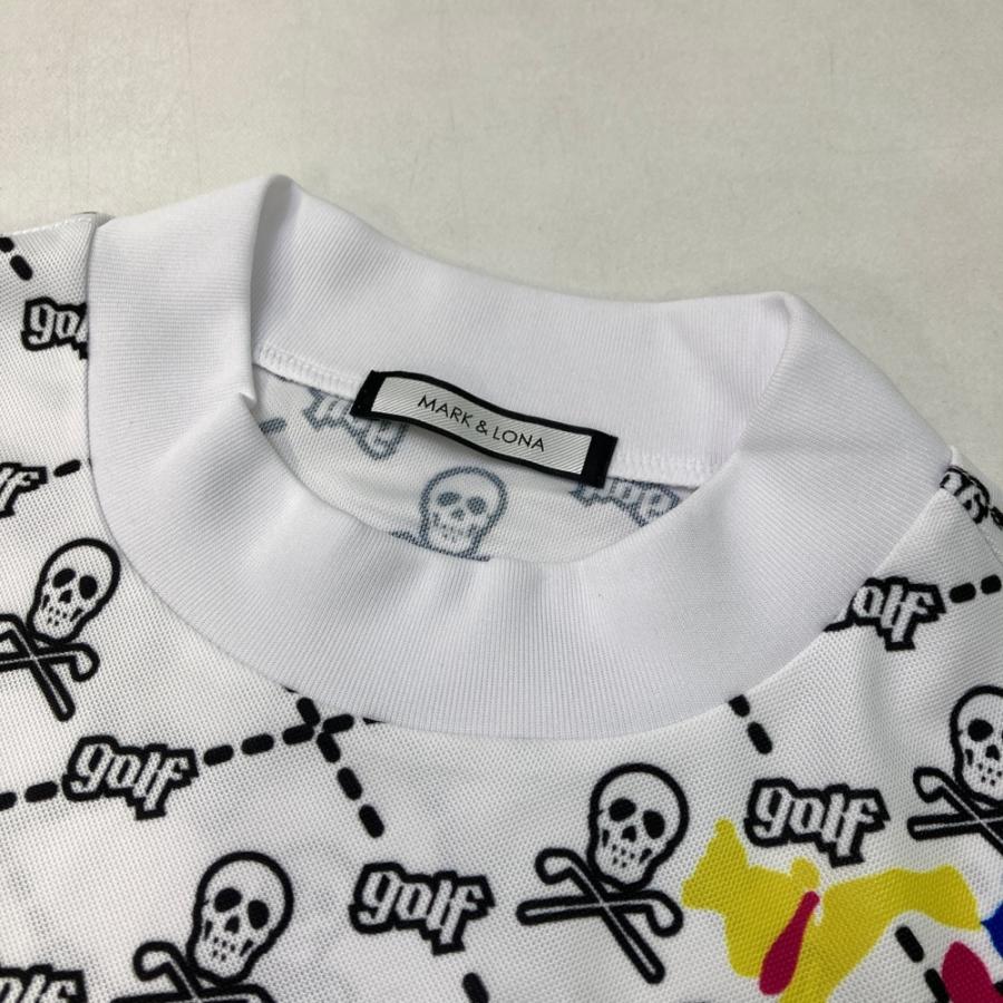 MARK&LONA マークアンドロナ ハイネック半袖Tシャツ 総柄