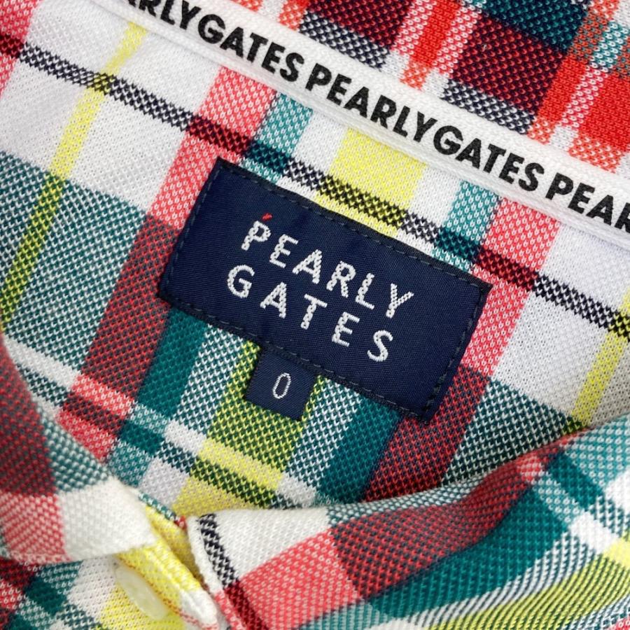 PEARLY GATES パーリーゲイツ ノースリーブポロシャツ チェック柄