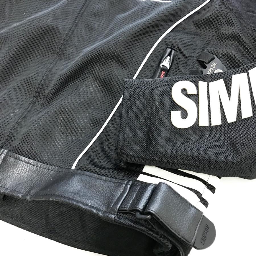 SIMPSON メッシュ・ジャケット ブラック/シンプソン Mサイズ SIMPSONヘルメット公認オンラインストア