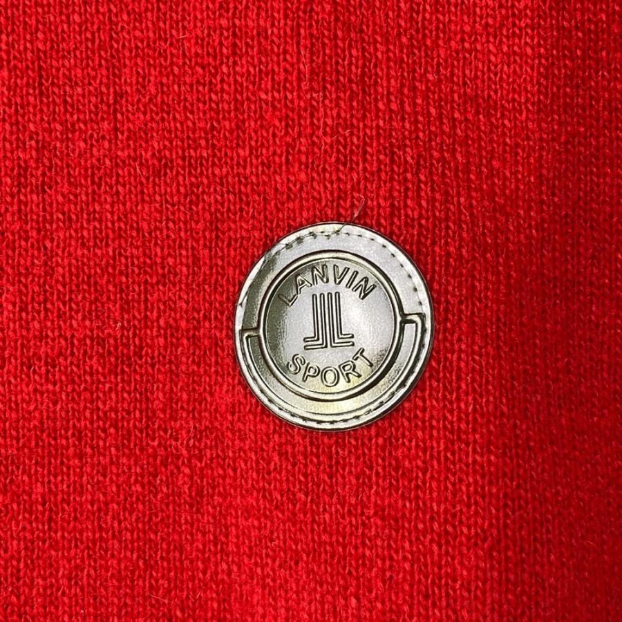 LANVIN SPORT ランバン スポール ウール混 ニット セーター 38 LANVIN SPORT Vネックセーター -デサントストア-DESCENTE STORE-