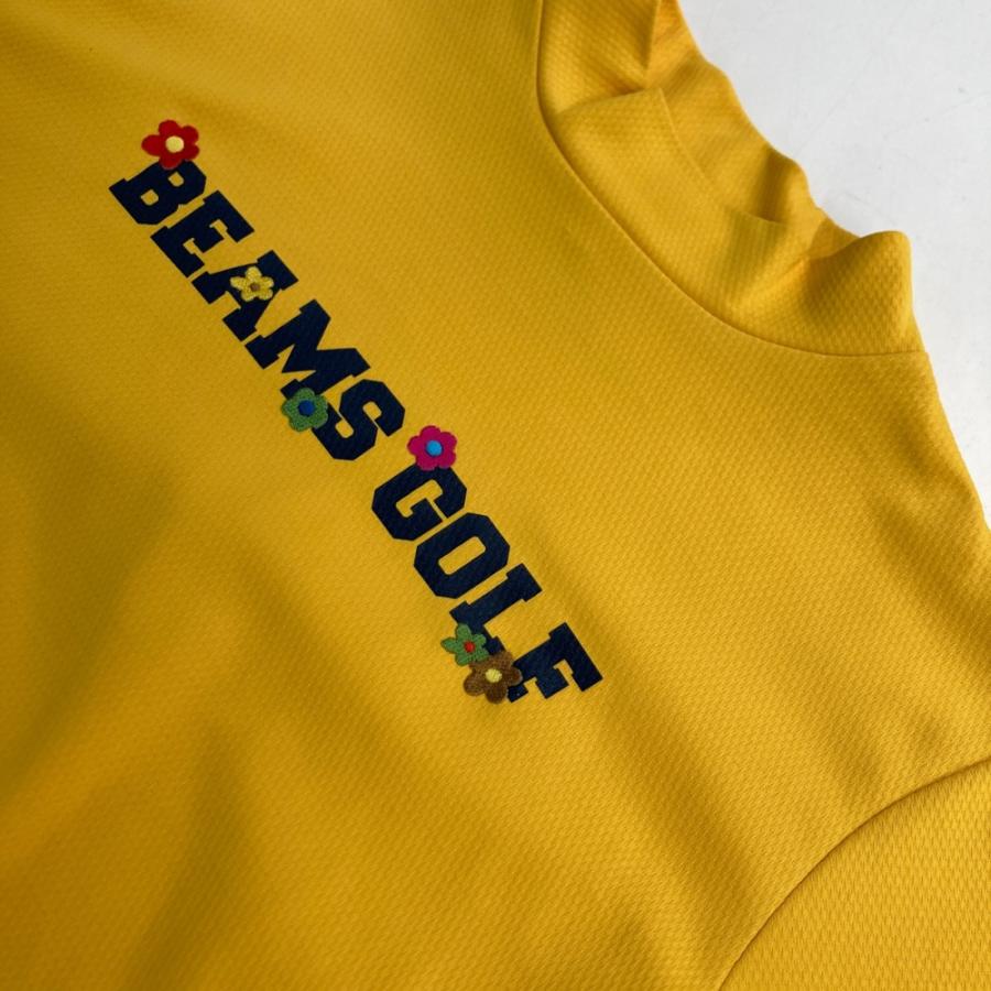 BEAMS GOLF ビームスゴルフ ハイネック 半袖Tシャツ イエロー系 S