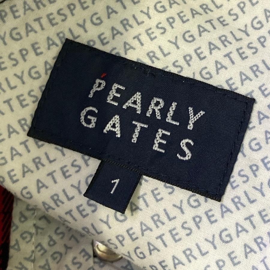PEARLY GATES パーリーゲイツ ストレッチスカート チェック柄 レッド系