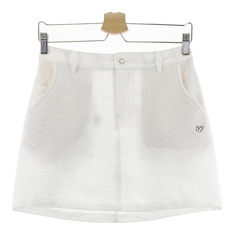 マスターバニーエディション フレアデザイン ホワイトスカート サイズ00 マスターバニーエディション ゴルフ レディース スカート