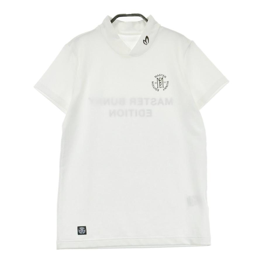 サイズ：0 MASTER BUNNY EDITION マスターバニーエディション 2023年モデル ハイネック 半袖Tシャツ  ホワイト系 [240101499667] ゴルフウェア レディース ストスト MASTER BUNNY EDITION マスターバニーエディション 2023年モデル