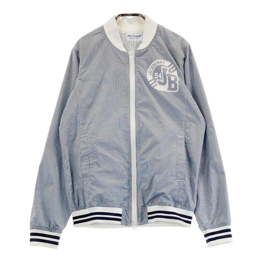 JACK BUNNY ジャックバニー ジップジャケット チェック柄 ブルー系 1