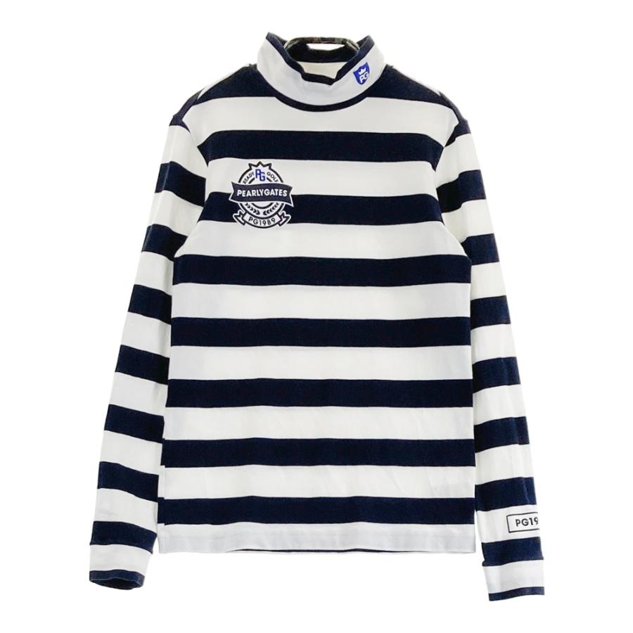 サイズ：0 PEARLY GATES パーリーゲイツ ハイネック 長袖Tシャツ