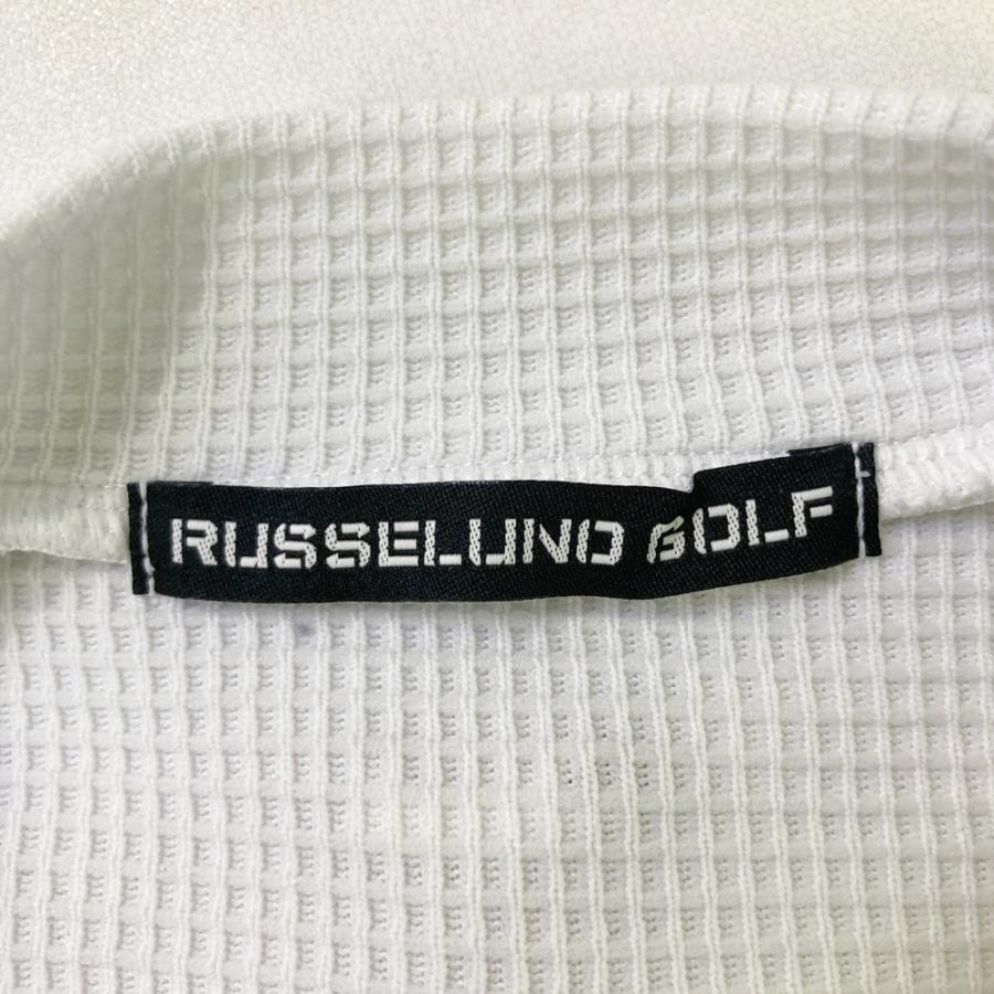 RUSSELUNO ラッセルノ モックネック 半袖Tシャツ ルチャ 刺繍