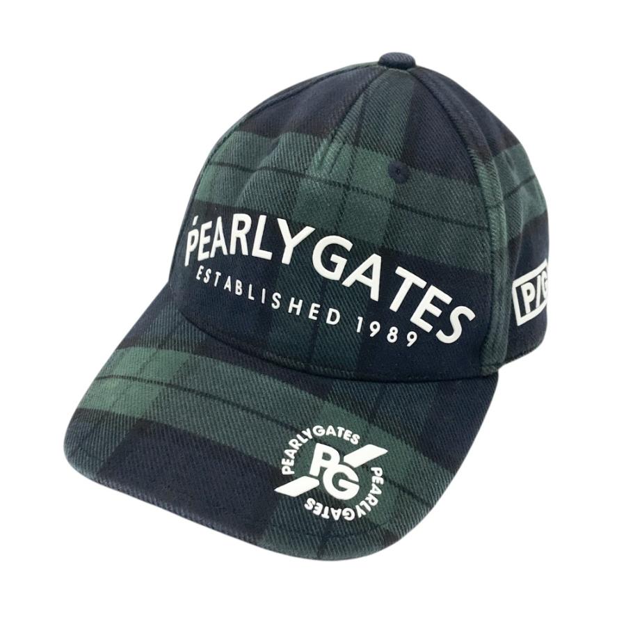 PEARLY GATES パーリーゲイツ 裏起毛キャップ チェック柄