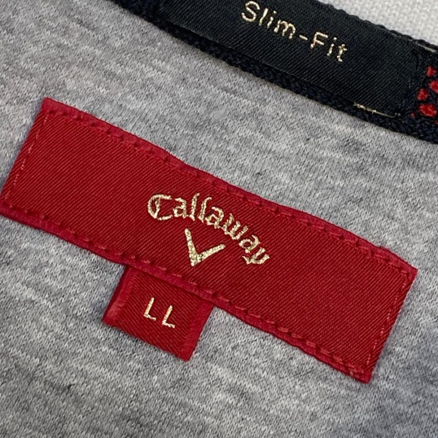 CALLAWAY キャロウェイ レッドレーベル ロゴ刺繍入り 半袖ポロシャツ