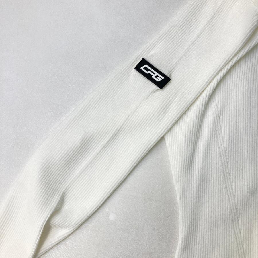 【新品】CPG GOLF シーピージーゴルフ  タートルネック ニットワンピース  ホワイト系 2 ゴルフウェア レディース_3