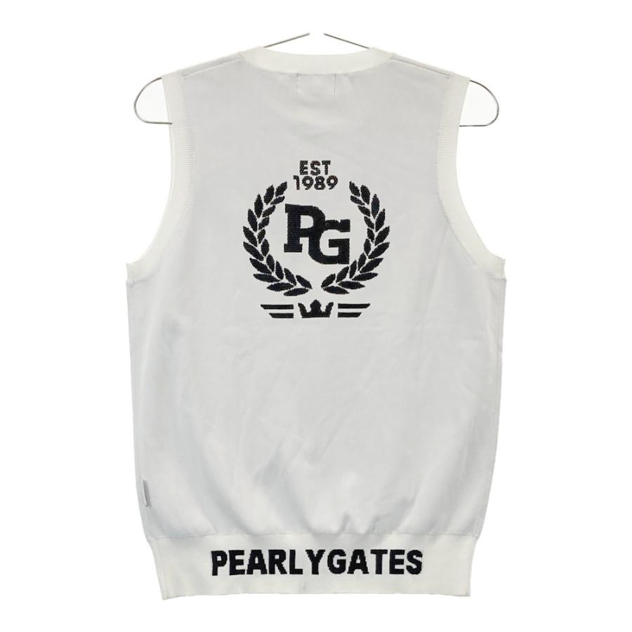 PEARLY GATES ベスト ホワイト PEARLY GATES パーリーゲイツ ベスト ホワイト系 1 ゴルフウェア