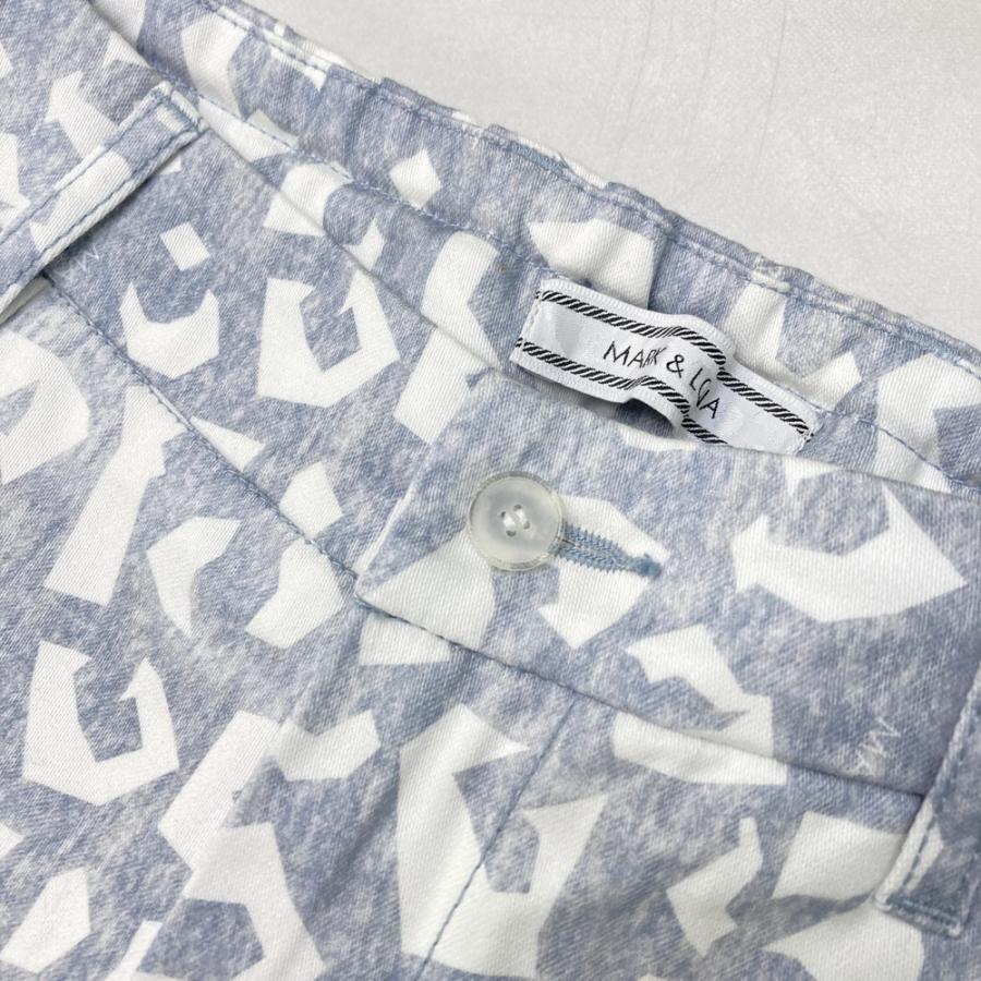 MARK&LONA マークアンドロナ　レオパード　ヒョウ柄　ゴルフパンツ　メンズ 中古 メンズ マークアンドロナ MARK&LONA ジョガーパンツ XL 赤