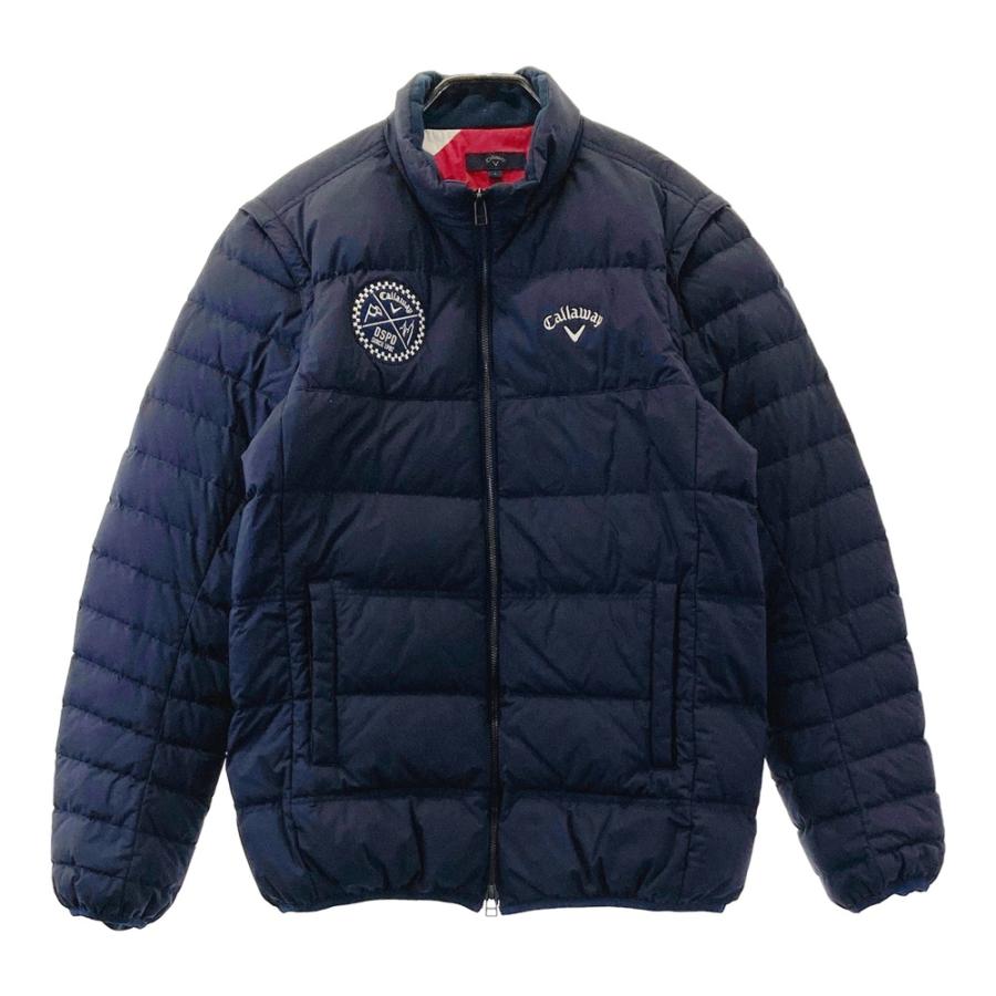 CALLAWAY キャロウェイ 2WAY ダウンジャケット ネイビー系 L ゴルフ