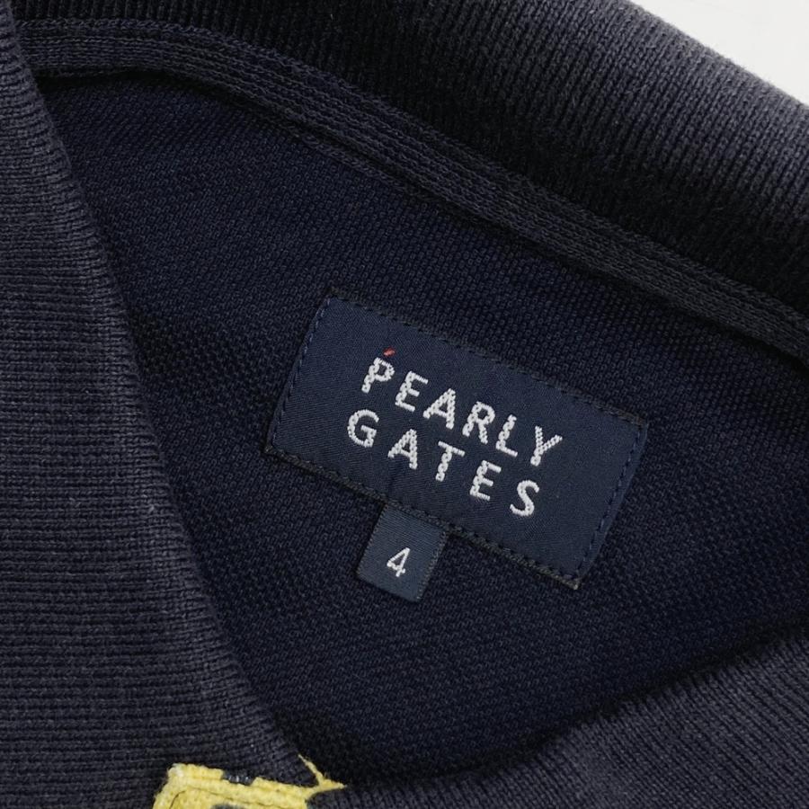 PEARLY GATES パーリーゲイツ 半袖ポロシャツ ニコちゃん 総柄