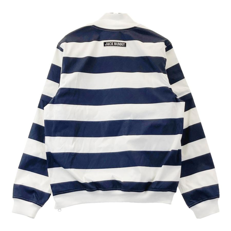 新品 ジャックバニー 長袖モックネック ボーダー ブルー Lサイズ（5） 新品 ジャックバニー 長袖モックネック ボーダー ブルー Lサイズ