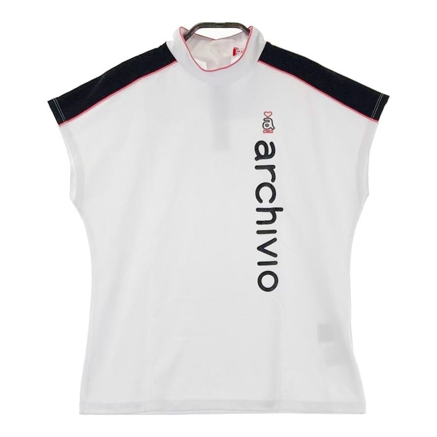 ARCHIVIO アルチビオ モックネック 半袖Tシャツ ホワイト系 38