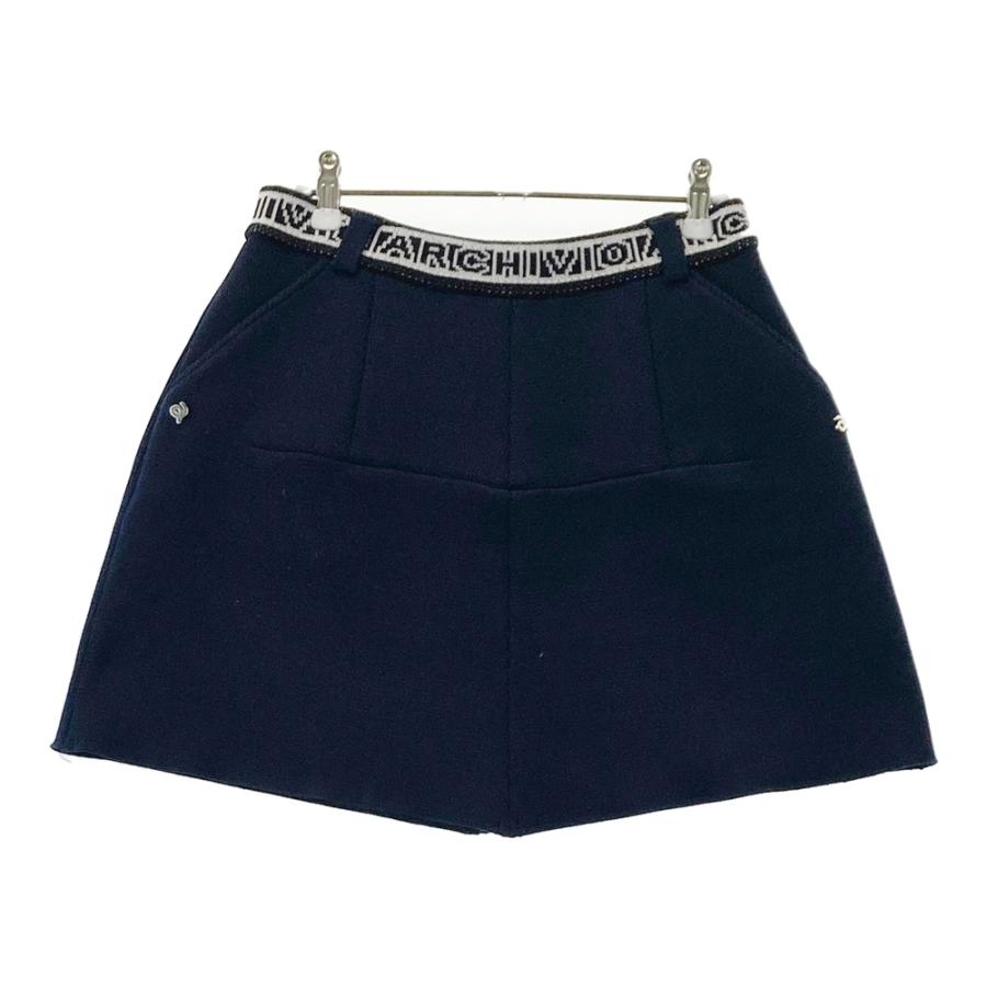 ARCHIVIO アルチビオ 2025年モデル ニットスカート ネイビー系 38