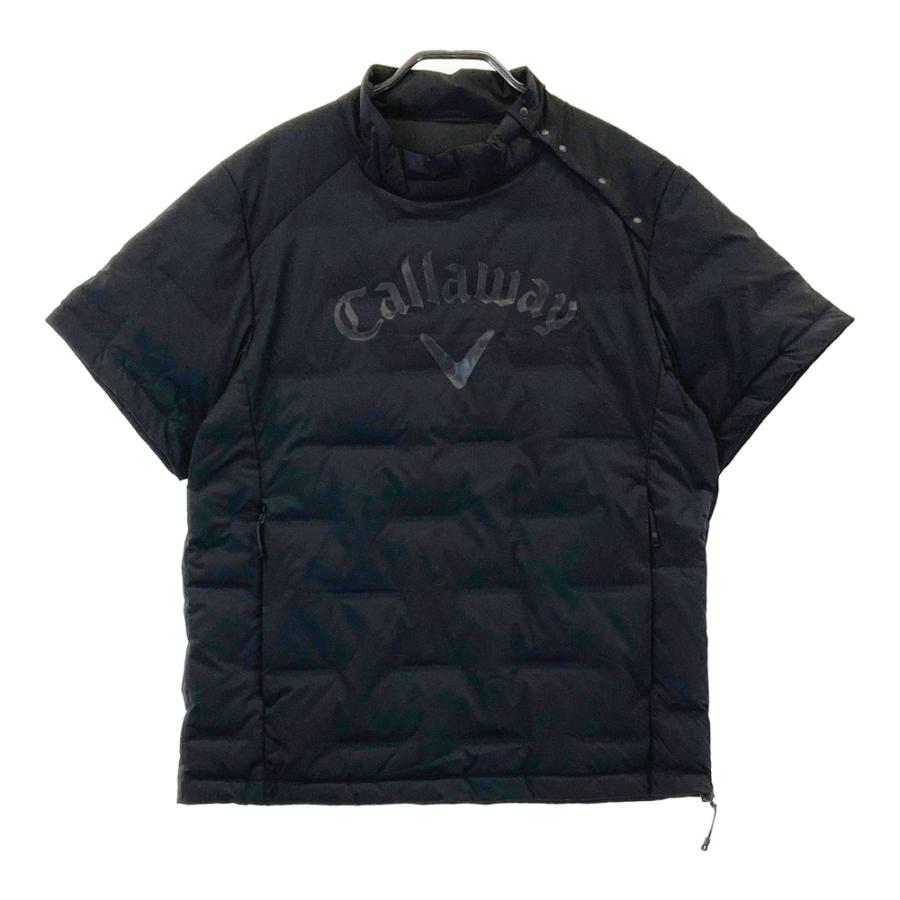 Callaway ブラック 半袖ダウンジャケット 美品】CALLAWAY キャロウェイ 半袖 ダウンジャケット ブラック系