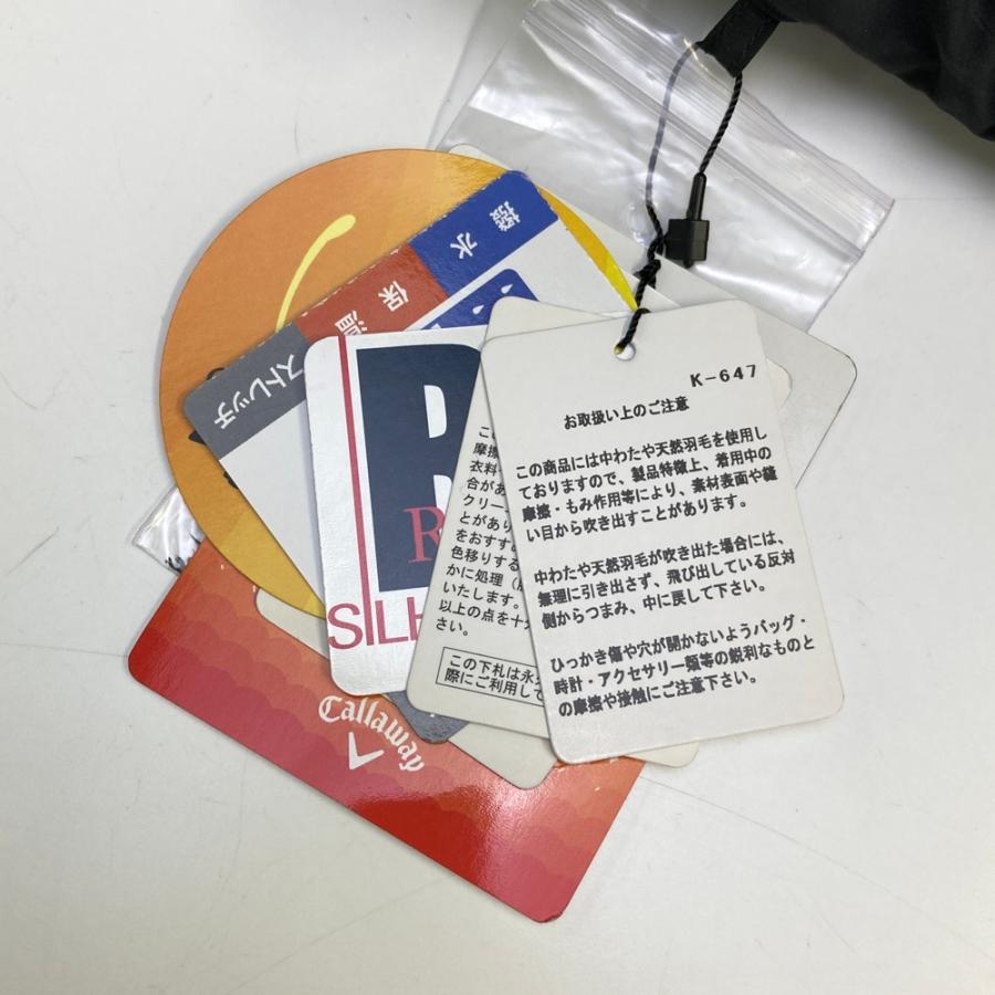 Callaway ブラック 半袖ダウンジャケット 美品】CALLAWAY キャロウェイ 半袖 ダウンジャケット ブラック系