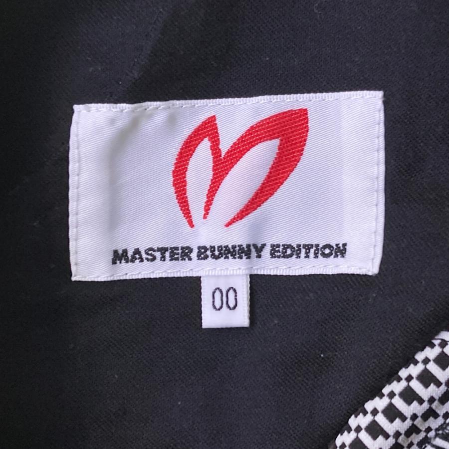 サイズ：00 MASTER BUNNY EDITION マスターバニーエディション  ストレッチパンツ 総柄 ブラック系 [240101512831] ゴルフウェア レディース ストスト MASTER BUNNY EDITION（マスターバニーエディション） ストレッチ
