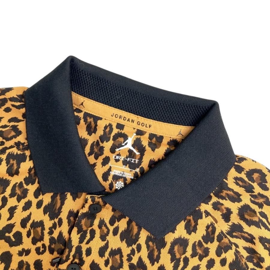 ジョーダン　JORDAN ゴルフウェア　半袖ポロシャツ　レオパード　ブラック JORDAN GOLF ジョーダンゴルフ 半袖ポロシャツ ヒョウ柄 レオパード