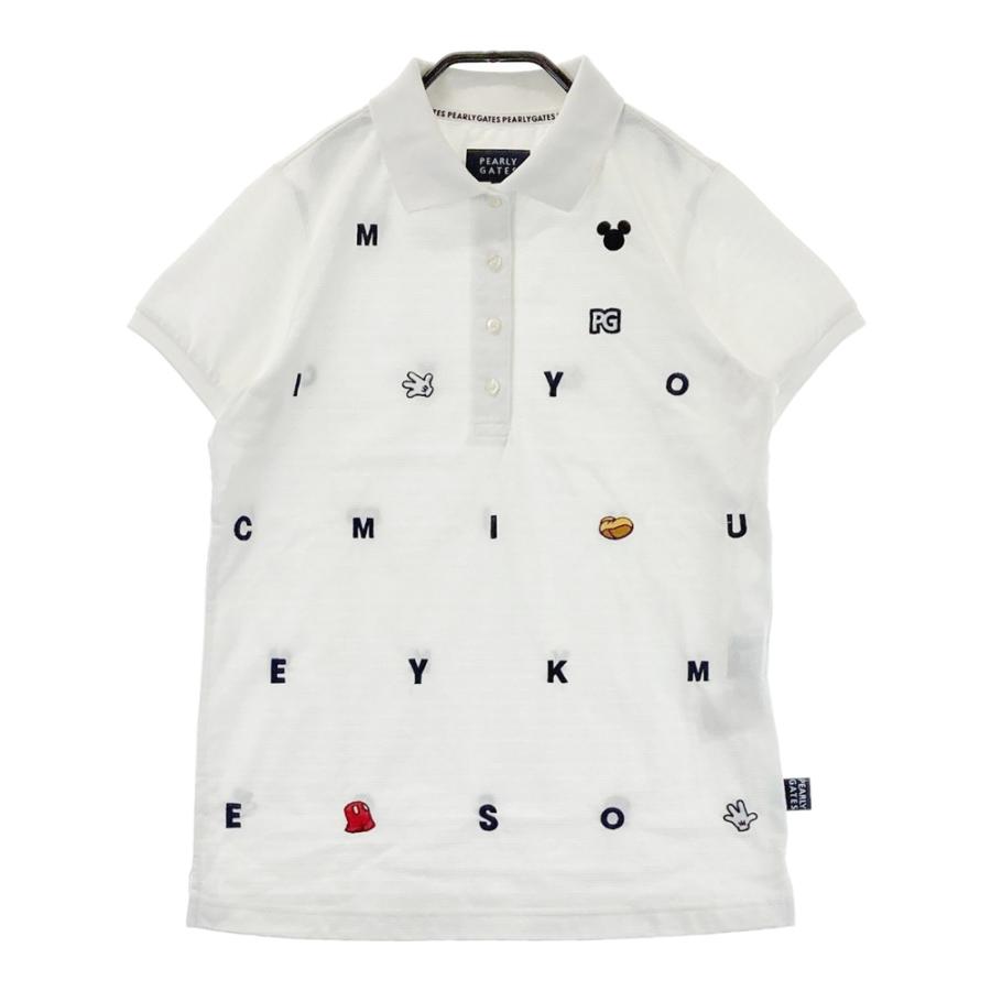 PEARLY GATES パーリーゲイツ Disney ミッキー　ポロシャツ PEARLY GATES パーリーゲイツ ×Disney 半袖ポロシャツ ミッキー