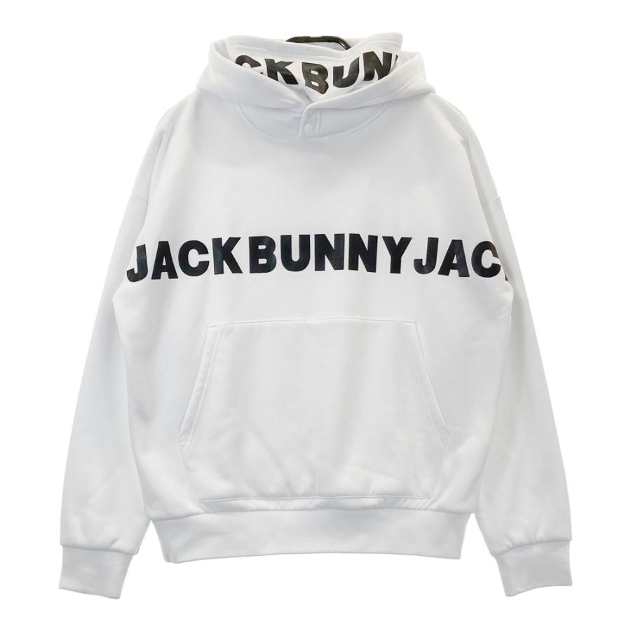 JACK BUNNY ジャックバニー 裏ボア ロゴプリントパーカー ホワイト系 4