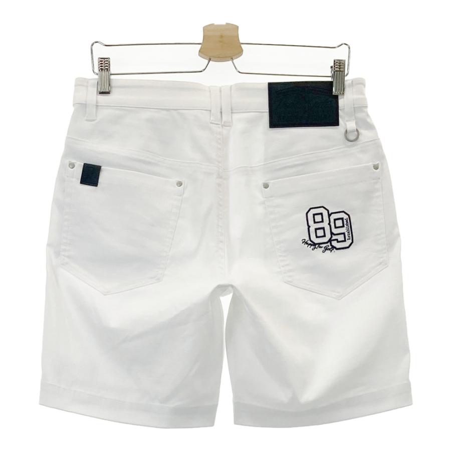 新品未使用★パーリーゲイツ／ハーフパンツ PEARLY GATES パーリーゲイツ ハーフパンツ 黒 地模様 ロゴ