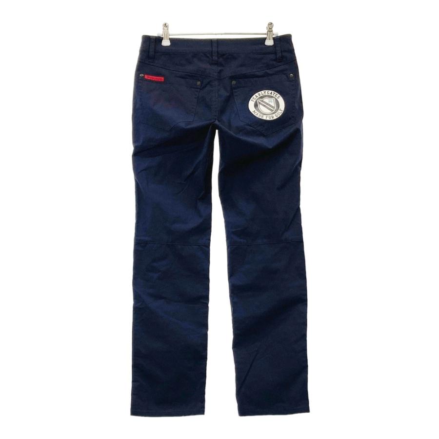 サイズ：1 PEARLY GATES パーリーゲイツ  裏地付 ストレッチパンツ  ネイビー系 [240101447347] ゴルフウェア レディース ストスト PEARLY GATES パーリーゲイツ 裏地付 ストレッチパンツ ネイビー