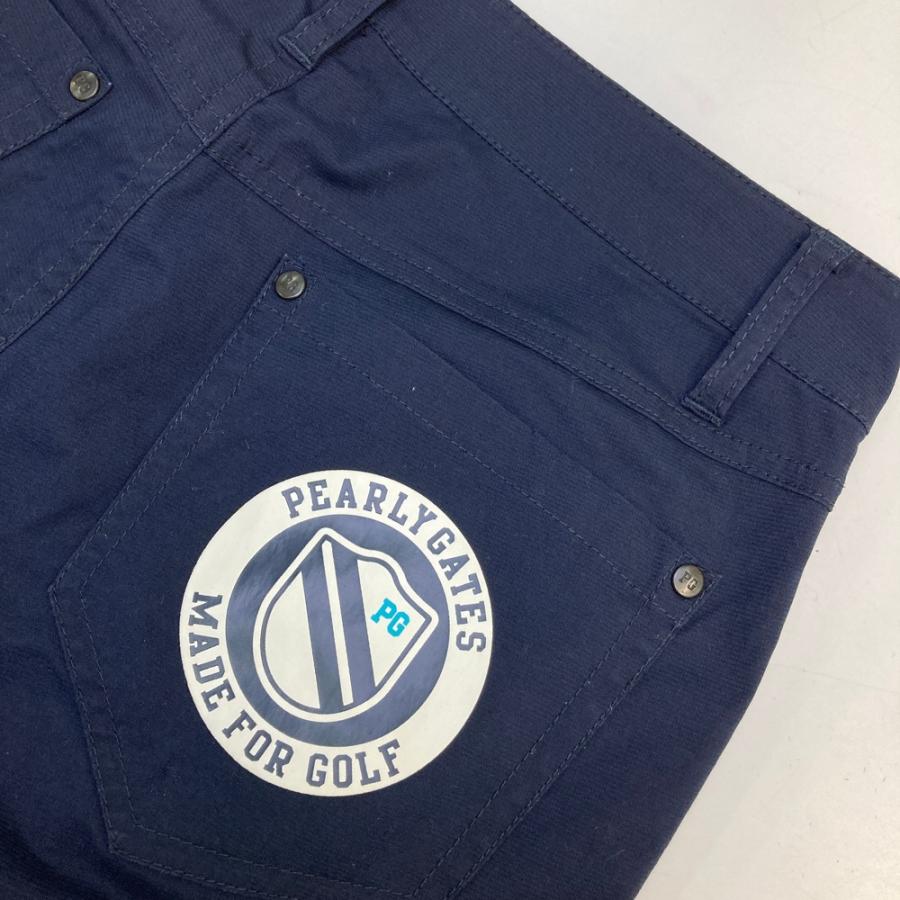 サイズ：1 PEARLY GATES パーリーゲイツ  裏地付 ストレッチパンツ  ネイビー系 [240101447347] ゴルフウェア レディース ストスト PEARLY GATES パーリーゲイツ 裏地付 ストレッチパンツ ネイビー