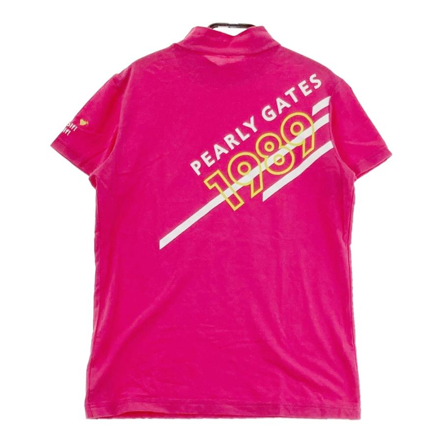 PEARLY GATES パーリーゲイツ ハイネック 半袖Tシャツ ピンク系 1