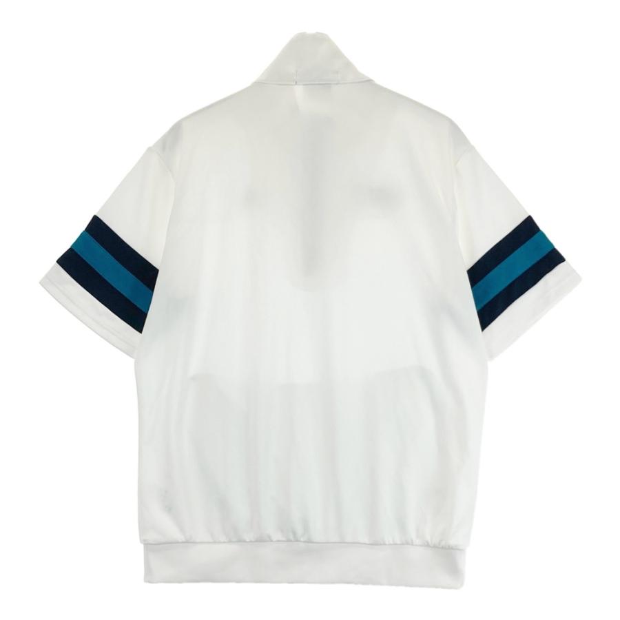 LE COQ GOLF ルコックゴルフ ハーフジップ 半袖Tシャツ ホワイト系 LL