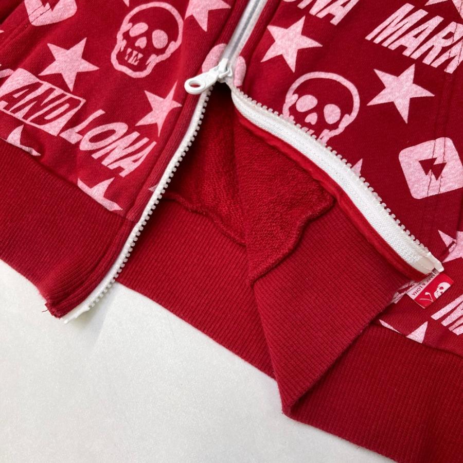 MARK&LONA CODE パーカー スウェット マーク&ロナ MARK&LONA マークアンドロナ スウェットパーカー グレー スカル
