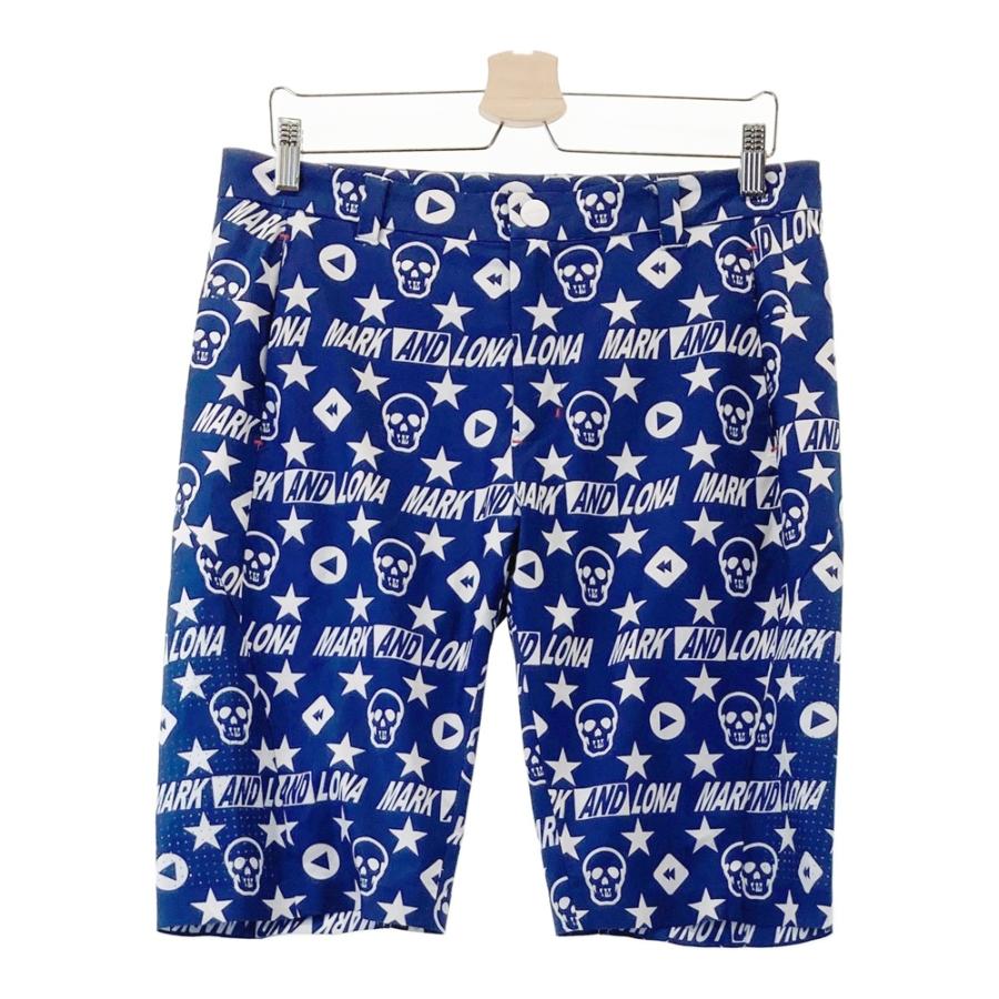 MARK&LONA マークアンドロナ　コード　ハーフパンツ　メンズ　ゴルフ MARK&LONA マークアンドロナ ストレッチハーフパンツ スカル 迷彩
