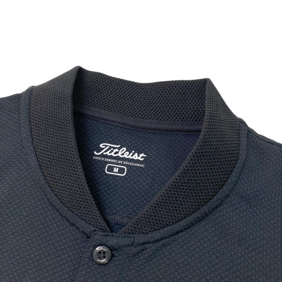 TITLEIST タイトリスト 半袖Tシャツ ポロシャツ ブラック系 M ゴルフ